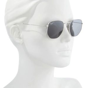 Ray-Ban Rb8148 Hexagonal Titanium Polarized Sunglasses